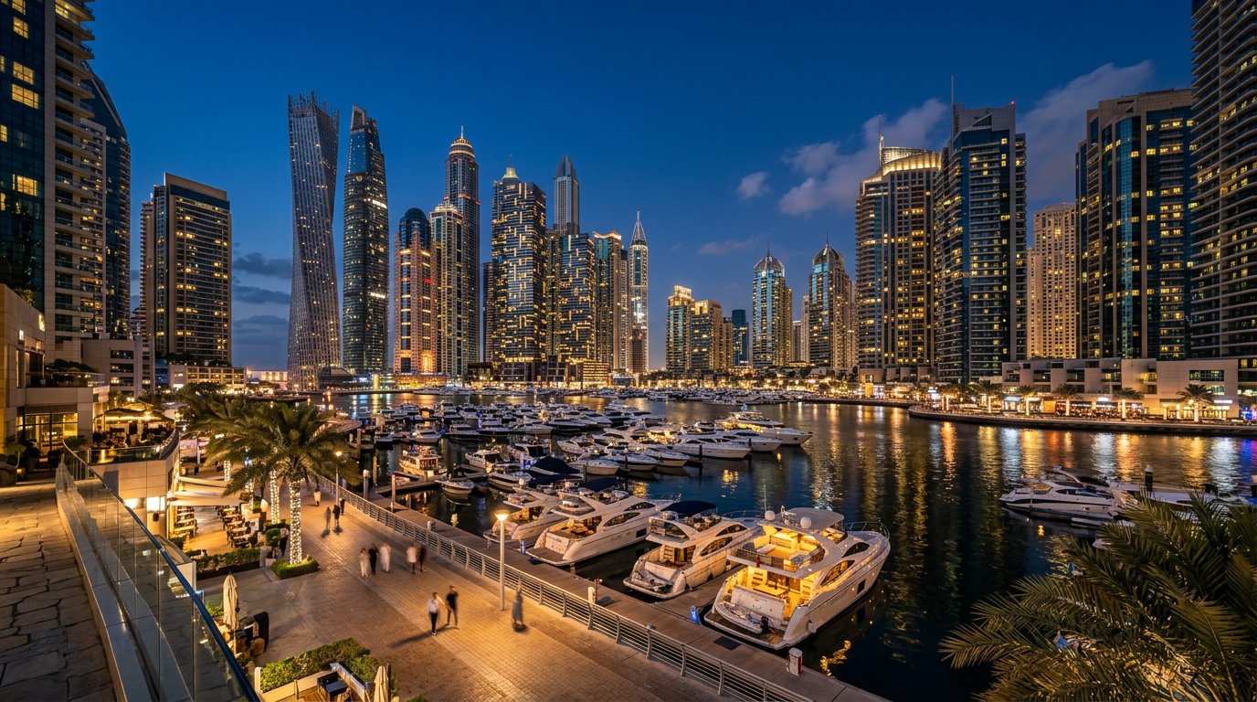 Dubai Marina community in Dubai