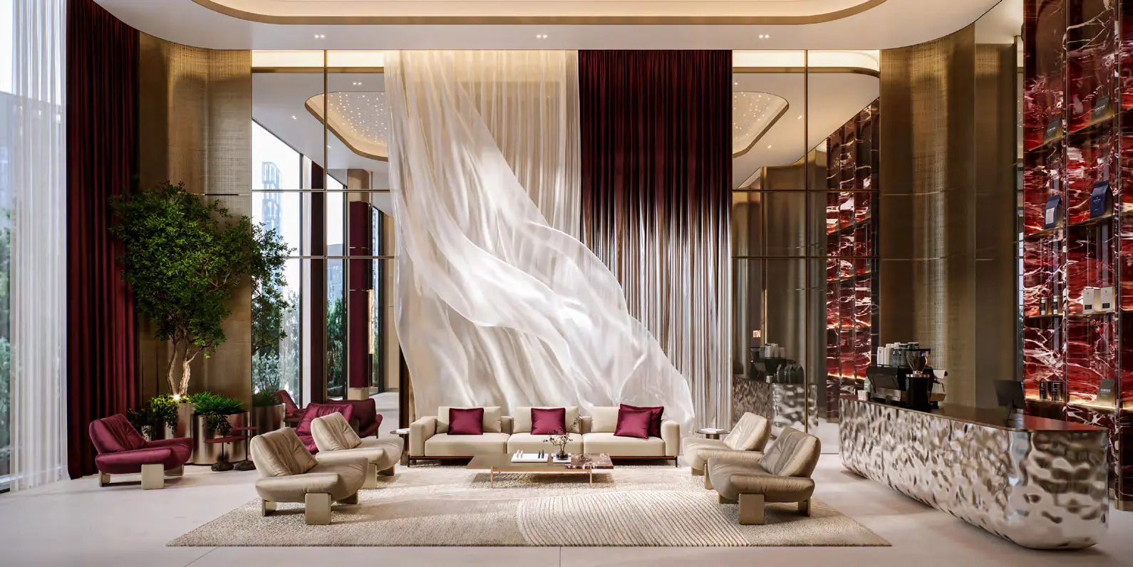Luxury lounge interior