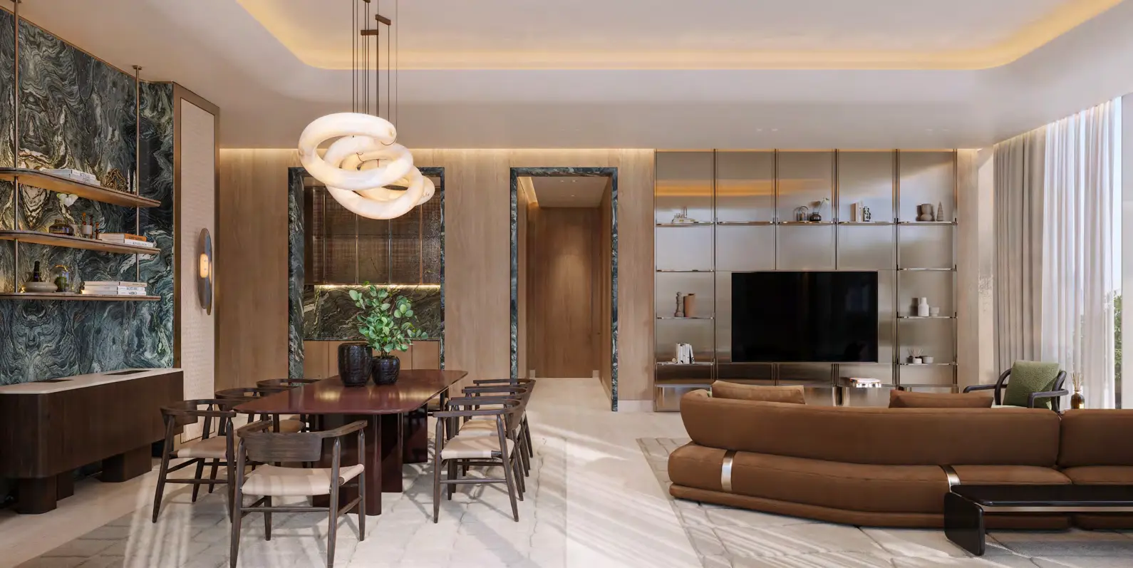 Contemporary residence living room
