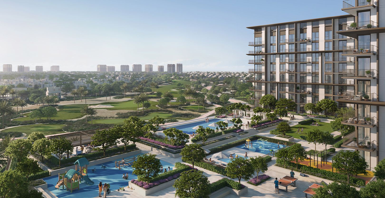 Golf Trails at Emaar South — serene green views