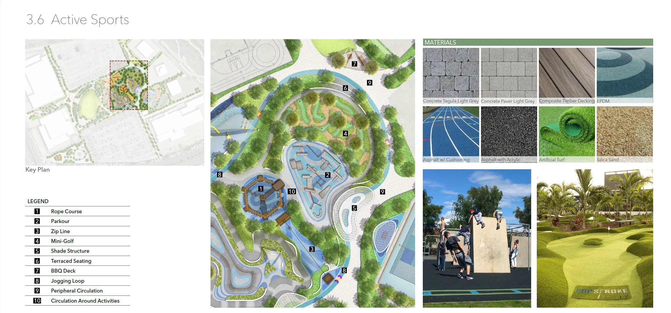Rope Course & Parkour - brochure illustration
