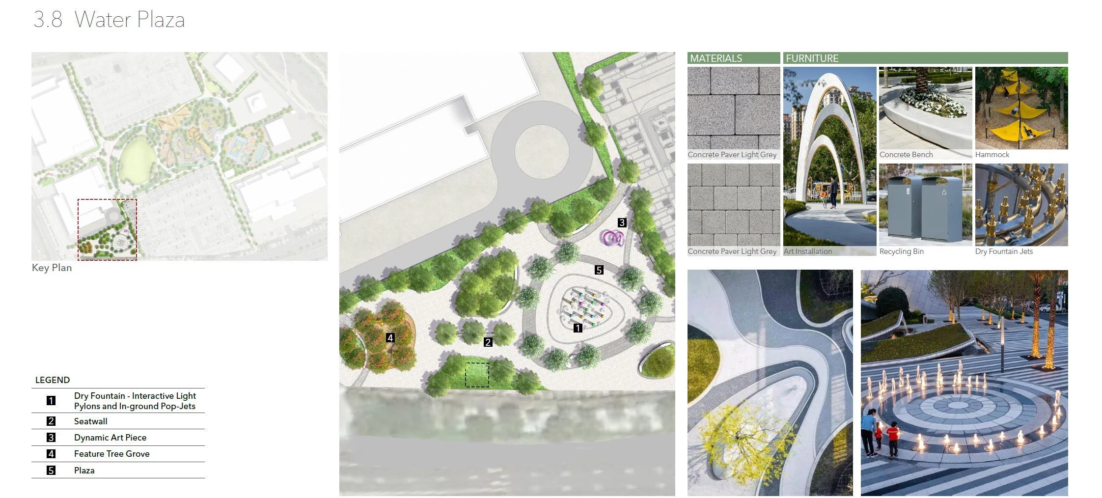 Water Plaza - brochure illustration